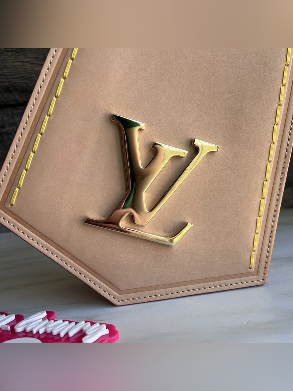 Authentic Louis Vuitton Keybell XL Vachetta Leather Crossbody Luggage Tag Purse - Picture 7 of 16